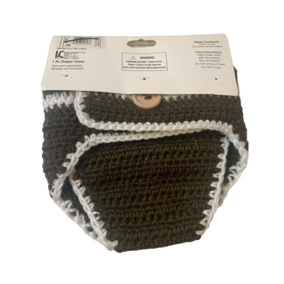 0-6 Months So'Dorable New Baby Hand Crocheted Football Diaper Cover - Picture 2 of 7
